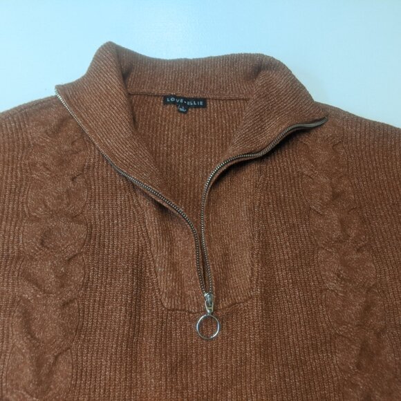 Love Ellie Sweater Size Large Rusty Brown - Picture 6 of 8